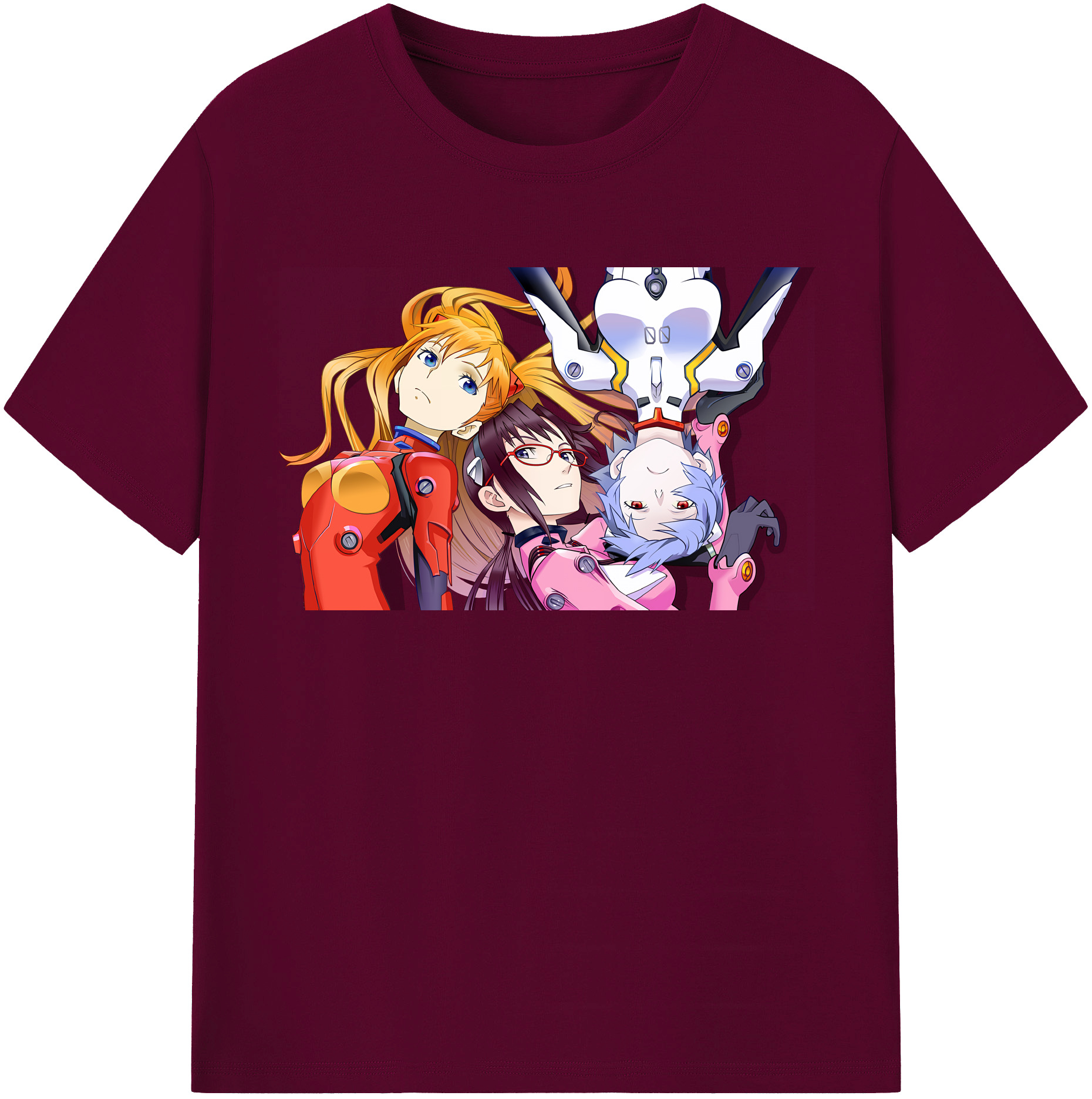 （画像用） EVA 新世紀エヴァンゲリオン レディースカジュアルプリントTシャツ（綿100％）